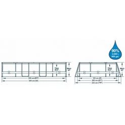Piscine Hors-sol Tubulaire Bestway Power Steel Oval 305x200x84 Cm Épurateur à Cartouche De 1 249 L/H -Piscine Soldes Boutique 29108703 2