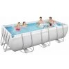 Piscine Tubulaire Rectangulaire Bestway Power Steel 4,04 X 2,01 X 1 M Avec Filtre à Sable - Gris -Piscine Soldes Boutique 30048230 1