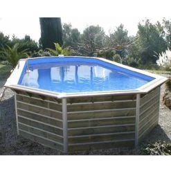 Water Clip Piscine Bois Octogonale - 7,30 X 4,20 X H. 1,29 M SIAYAN -Piscine Soldes Boutique 30441855 3