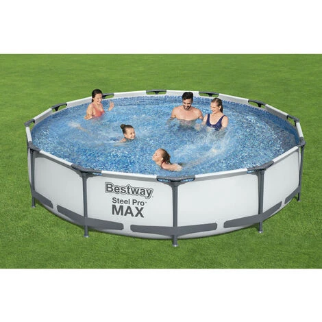 Piscine Hors-sol Tubulaire Bestway Steel Pro Max 366x76 Cm Épurateur à Cartouche De 1 249 L/H 7 Piscine Hors-sol Tubulaire Bestway Steel Pro Max 366x76 Cm Épurateur à Cartouche De 1 249 L/H – Image 5