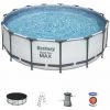 Piscine Hors-sol Tubulaire Bestway Steel Pro Max 457x122 Cm Épurateur à Cartouche De 3 028 L/H Bâche Et Échelle 2 Piscine Hors-sol Tubulaire Bestway Steel Pro Max 457x122 Cm Épurateur à Cartouche De 3 028 L/H Bâche Et Échelle -Piscine Soldes Boutique 30890832 1