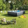 Kit Piscine Intex Ultra Rectangulaire 7,32 X 3,66 X 1,32m - Gris - Gris -Piscine Soldes Boutique 30916458 1
