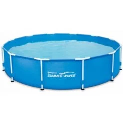 SUMMERWAVES Piscine Tubulaire Ronde Ø3,66 X76cm Summer Waves Avec Pompe