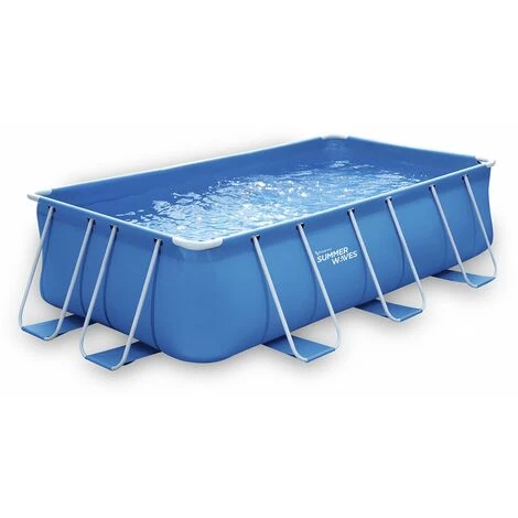 HABITAT & JARDIN Piscine Tubulaire Rectangulaire Bleue - LUDO 1 - 4 X 2 X 1 M - Filtration à Cartouche 3 HABITAT & JARDIN Piscine Tubulaire Rectangulaire Bleue - LUDO 1 - 4 X 2 X 1 M - Filtration à Cartouche