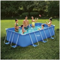 HABITAT & JARDIN Piscine Tubulaire Rectangulaire Bleue - LUDO 1 - 4 X 2 X 1 M - Filtration à Cartouche 7 HABITAT & JARDIN Piscine Tubulaire Rectangulaire Bleue - LUDO 1 - 4 X 2 X 1 M - Filtration à Cartouche -Piscine Soldes Boutique 32100821 2