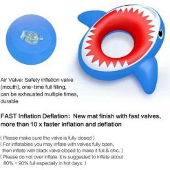 MERKMAK Piscine Gonflable De Lit Flottant De Requin Pour Enfants Et Adultes, Anneau De Natation Geant, Jouet D Eau Exterieur D Ete 10 MERKMAK Piscine Gonflable De Lit Flottant De Requin Pour Enfants Et Adultes, Anneau De Natation Geant, Jouet D Eau Exterieur D Ete -Piscine Soldes Boutique 32389913 4