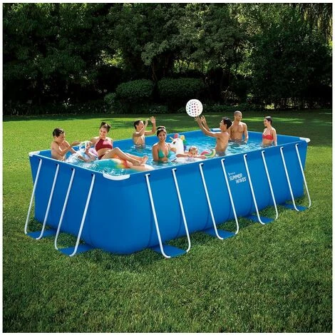 HABITAT & JARDIN Piscine Tubulaire Rectangulaire - 4.88 X 2.44 X 1.22 M - Sans Filtration 4 HABITAT & JARDIN Piscine Tubulaire Rectangulaire - 4.88 X 2.44 X 1.22 M - Sans Filtration – Image 2