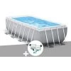 Kit Piscine Tubulaire Intex Prism Frame Rectangulaire 4,00 X 2,00 X 1,22 M + Kit De Traitement Au Chlore