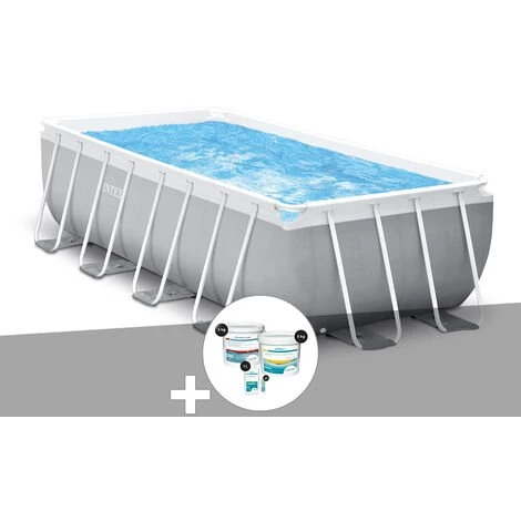 Kit Piscine Tubulaire Intex Prism Frame Rectangulaire 4,00 X 2,00 X 1,22 M + Kit De Traitement Au Chlore 3 Kit Piscine Tubulaire Intex Prism Frame Rectangulaire 4,00 X 2,00 X 1,22 M + Kit De Traitement Au Chlore