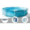 Kit Piscine Tubulaire Intex Metal Frame Ocean Ronde 3,05 X 0,76 M + Bâche De Protection + Bâche à Bulles + 6 Cartouches De Filtration - Bleu 1 Kit Piscine Tubulaire Intex Metal Frame Ocean Ronde 3,05 X 0,76 M + Bâche De Protection + Bâche à Bulles + 6 Cartouches De Filtration - Bleu -Piscine Soldes Boutique 32831955 1