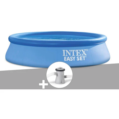 Kit Piscine Autoportée Intex Easy Set 2,44 X 0,61 M + Épurateur à Cartouche - Bleu 3 Kit Piscine Autoportée Intex Easy Set 2,44 X 0,61 M + Épurateur à Cartouche - Bleu