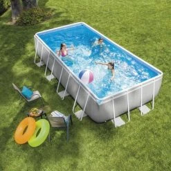 Piscine Tubulaire Prism Rectangulaire 4.88 X 2.44 X 1.07m Intex + Accessoires - Bleu - Bleu -Piscine Soldes Boutique 34046515 3
