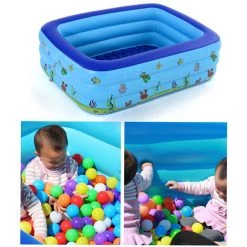 HAPPYSHOPPING Piscine Pour Enfants Maison-fond De Bulle D'impression A Trois Couches De 1,3 M 9 HAPPYSHOPPING Piscine Pour Enfants Maison-fond De Bulle D'impression A Trois Couches De 1,3 M -Piscine Soldes Boutique 35023519 3