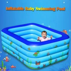 HAPPYSHOPPING Piscine Pour Enfants Maison-fond De Bulle D'impression A Trois Couches De 1,3 M 10 HAPPYSHOPPING Piscine Pour Enfants Maison-fond De Bulle D'impression A Trois Couches De 1,3 M -Piscine Soldes Boutique 35023519 4