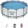 Piscine Hors-sol Tubulaire Bestway Steel Pro Max 305x100 Cm Épurateur à Cartouche 1.249 L/H Échelle -Piscine Soldes Boutique 35077894 1