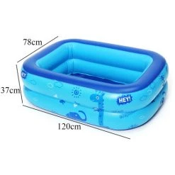 Baignoire Gonflable Adulte Enfant Bébé Portable 120x78x37cm SwagX -Piscine Soldes Boutique 35224083 4