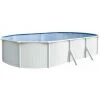 TRIGANO Piscine Hors Sol Acier Ovale 6,10 X 3,65 X 1,2 M Blanche SAPHIR -Piscine Soldes Boutique 35409446 1