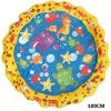 SWAGX 100cm Picsine Gonflable Sprinkle Splash Mat Toddler Baby Kid Jardin Water Spray Toy Play Pool (Jaune 100CM) -Piscine Soldes Boutique 35541723 1