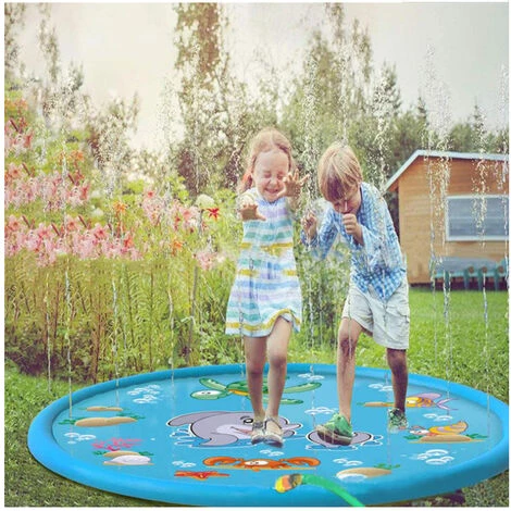 SWAGX Tapis Anti-éclaboussures Gonflable 100CM Sprinkle & Splash Play Mat Toys Pour Enfant 7 SWAGX Tapis Anti-éclaboussures Gonflable 100CM Sprinkle & Splash Play Mat Toys Pour Enfant – Image 5