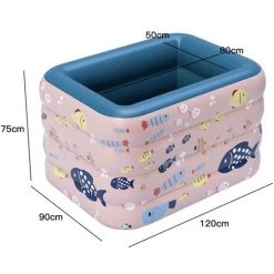 Aqrau Piscine Gonflable Sans Fil Automatique En PVC à Quatre Couches Pour Bébé De Ménage| 1,2 M -Piscine Soldes Boutique 35618916 5
