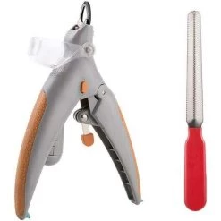 ABCRITAL Hylotele Coupe-Ongles Pour Chat Illuminé Coupe-Ongles Pour Chat Ciseaux À Ongles Pour Chat Coupe-Ongles Pour Chat Avec Lumière Led Grossissement 5X Avec Lime À Ongles