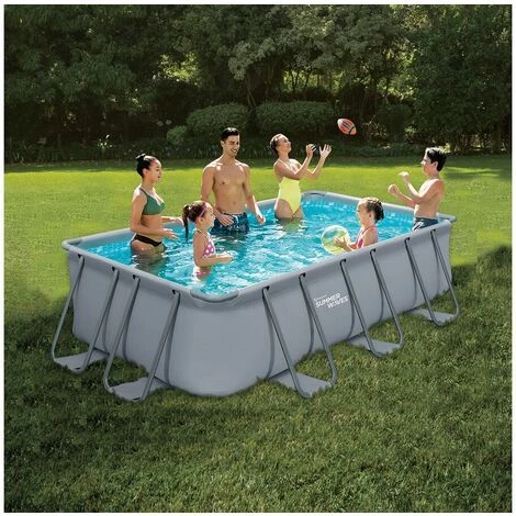 HABITAT ET JARDIN Piscine Tubulaire LUDO - 5.49 X 2.74 X 1.32 M - Filtration 5.29 M3/h 4 HABITAT ET JARDIN Piscine Tubulaire LUDO - 5.49 X 2.74 X 1.32 M - Filtration 5.29 M3/h – Image 2