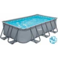 HABITAT ET JARDIN Piscine Tubulaire LUDO - 5.49 X 2.74 X 1.32 M - Filtration 5.29 M3/h 8 HABITAT ET JARDIN Piscine Tubulaire LUDO - 5.49 X 2.74 X 1.32 M - Filtration 5.29 M3/h -Piscine Soldes Boutique 3644330 3