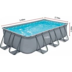 HABITAT ET JARDIN Piscine Tubulaire LUDO - 5.49 X 2.74 X 1.32 M - Filtration 5.29 M3/h 9 HABITAT ET JARDIN Piscine Tubulaire LUDO - 5.49 X 2.74 X 1.32 M - Filtration 5.29 M3/h -Piscine Soldes Boutique 3644330 4