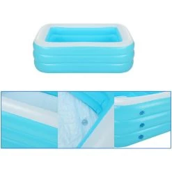 SWAGX Piscine Familiale En PVC Durable Pour Piscine Gonflable 180CM 9 SWAGX Piscine Familiale En PVC Durable Pour Piscine Gonflable 180CM -Piscine Soldes Boutique 36732059 3