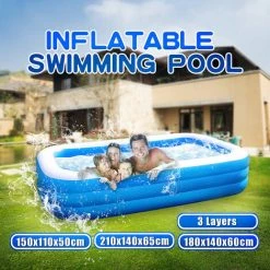 TIGA Piscine Gonflable 300cm PVC Baignoire Extérieure Intérieure 3 Couches Portable Pliable Salle De Bains SPA Pour Enfants Adulte été 9 TIGA Piscine Gonflable 300cm PVC Baignoire Extérieure Intérieure 3 Couches Portable Pliable Salle De Bains SPA Pour Enfants Adulte été -Piscine Soldes Boutique 36807798 3