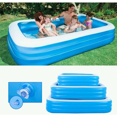 TIGA Piscine Gonflable 300cm PVC Baignoire Extérieure Intérieure 3 Couches Portable Pliable Salle De Bains SPA Pour Enfants Adulte été 6 TIGA Piscine Gonflable 300cm PVC Baignoire Extérieure Intérieure 3 Couches Portable Pliable Salle De Bains SPA Pour Enfants Adulte été – Image 4