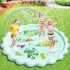Peradix Tapis De Jet D'eau Pour Jouets Enfants,200 Cm Perle Tapis De Pulvérisation D'eau PVC Durable Sprinkler Splash Pad,Jeu D'eau Extérieurs Pour Filles Et Garçons De Les Jardins Et Les Pelouses