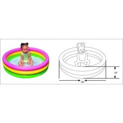 Piscine Bébé Multi 61 X 22 Cm Fontainebleau -Piscine Soldes Boutique 42907631 4