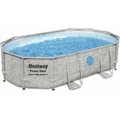 Piscine Tubulaire BESTWAY - Aventurine Pierre- Imitation Pierre Grise. Piscine Ovale 5x3m Avec Pompe De Filtration à Sable. Hublots. échelle Et Bâche De Protection - Gris 8 Piscine Tubulaire BESTWAY - Aventurine Pierre- Imitation Pierre Grise. Piscine Ovale 5x3m Avec Pompe De Filtration à Sable. Hublots. échelle Et Bâche De Protection - Gris -Piscine Soldes Boutique 43704901 2