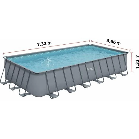HABITAT ET JARDIN Piscine Tubulaire "Elite" - LUDO 5 - 7.32 X 3.66 X 1.32 M - Sans Filtration 5 HABITAT ET JARDIN Piscine Tubulaire "Elite" - LUDO 5 - 7.32 X 3.66 X 1.32 M - Sans Filtration – Image 3