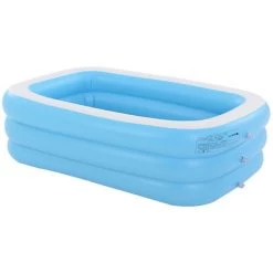JMAX 210cm Piscine Gonflable Carrée Baignoire Pour Enfants Maison Extérieur