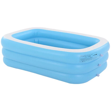JMAX 210cm Piscine Gonflable Carrée Baignoire Pour Enfants Maison Extérieur 3 JMAX 210cm Piscine Gonflable Carrée Baignoire Pour Enfants Maison Extérieur