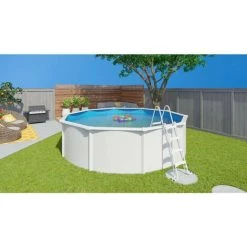 Piscines Hors Sol Acier Diamètre 3.90 M - Pi8700-1 - Trigano Jardin - Blanc