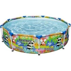 BESTWAY DEUTSCHLAND GMBH Panda Piscine Hors-sol Ronde Bestway® Steel Pro?