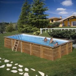 Gré Piscine Bois BRAGA 8,15m X 4,20m X H: 1,46m 8 Gré Piscine Bois BRAGA 8,15m X 4,20m X H: 1,46m -Piscine Soldes Boutique 50752834 2
