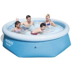 Piscine Hors Sol Bestway Fast Set 2,44 X 0,61 M Avec Filtre à Cartouche