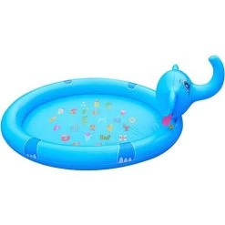 SUPERSELLER Château Et Aire De Jeux Gonflable Nouveau Style Extérieur Gonflable éléphant Fontaine Piscine Enfants Douche Jouer Fontaine De Pulvérisation, Bleu - Bleu