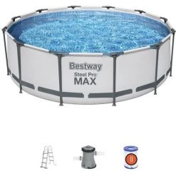 CONCEPT-USINE Piscine Tubulaire Hors Sol 3,66 X 1 M HONOLULU - Gris -Piscine Soldes Boutique 51220257 4