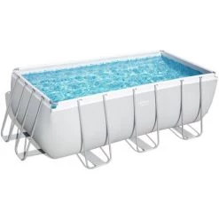 CONCEPT-USINE Piscine Hors Sol Rectangulaire 4,12 X 2,01 X 1,22 M HAWI - Gris