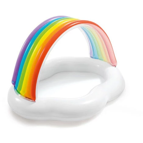 ZHUOXUAN Pataugeoire Gonflable Intex Nuage + Arc-en-ciel, 142cmX119cmX84cm 5 ZHUOXUAN Pataugeoire Gonflable Intex Nuage + Arc-en-ciel, 142cmX119cmX84cm – Image 3