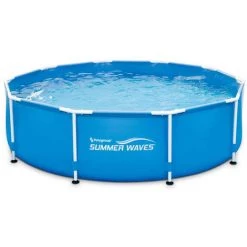 SUMMERWAVES Piscine Tubulaire Ronde Active Frame Pool 4,57 X 0,84 M - Summer Waves - Bleu