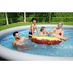 CONCEPT-USINE Piscine Gonflable Ronde HAWAI - Gris -Piscine Soldes Boutique 51771503 3
