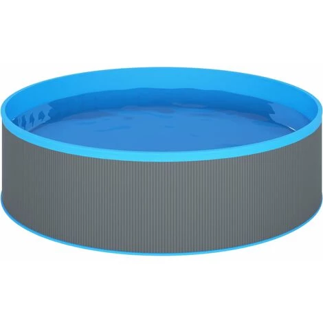 YOUTHUP Piscine à éclaboussures 350x90 Cm Gris 5 YOUTHUP Piscine à éclaboussures 350x90 Cm Gris – Image 3