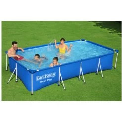 Piscine Tubulaire Rectangulaire BESTWAY - 400 X 211 X 81 Cm - 5 700 L - Steel Pro - 56424 - Blanc -Piscine Soldes Boutique 52053671 3