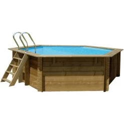 Piscine Bois Vanille Ø 4,00 X 1,19 M - Gré 7 Piscine Bois Vanille Ø 4,00 X 1,19 M - Gré -Piscine Soldes Boutique 52475265 3